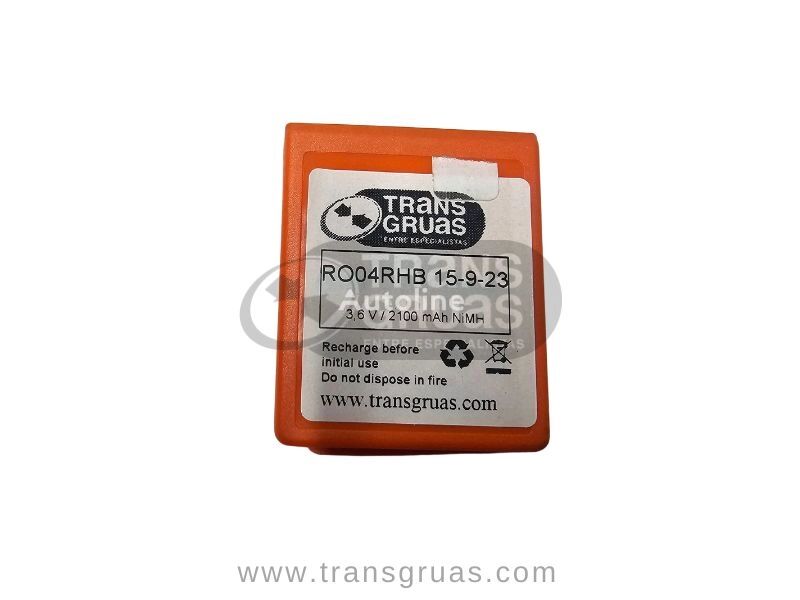 Transgruas Batería compatible HBC 2100 mAh radiomando grúa accumulator for loader crane