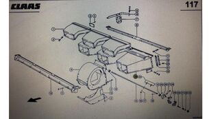 tuyau d'admission d'air Claas Nr kat. 000 647 131 1 pour moissonneuse-batteuse Claas Mega 370-340