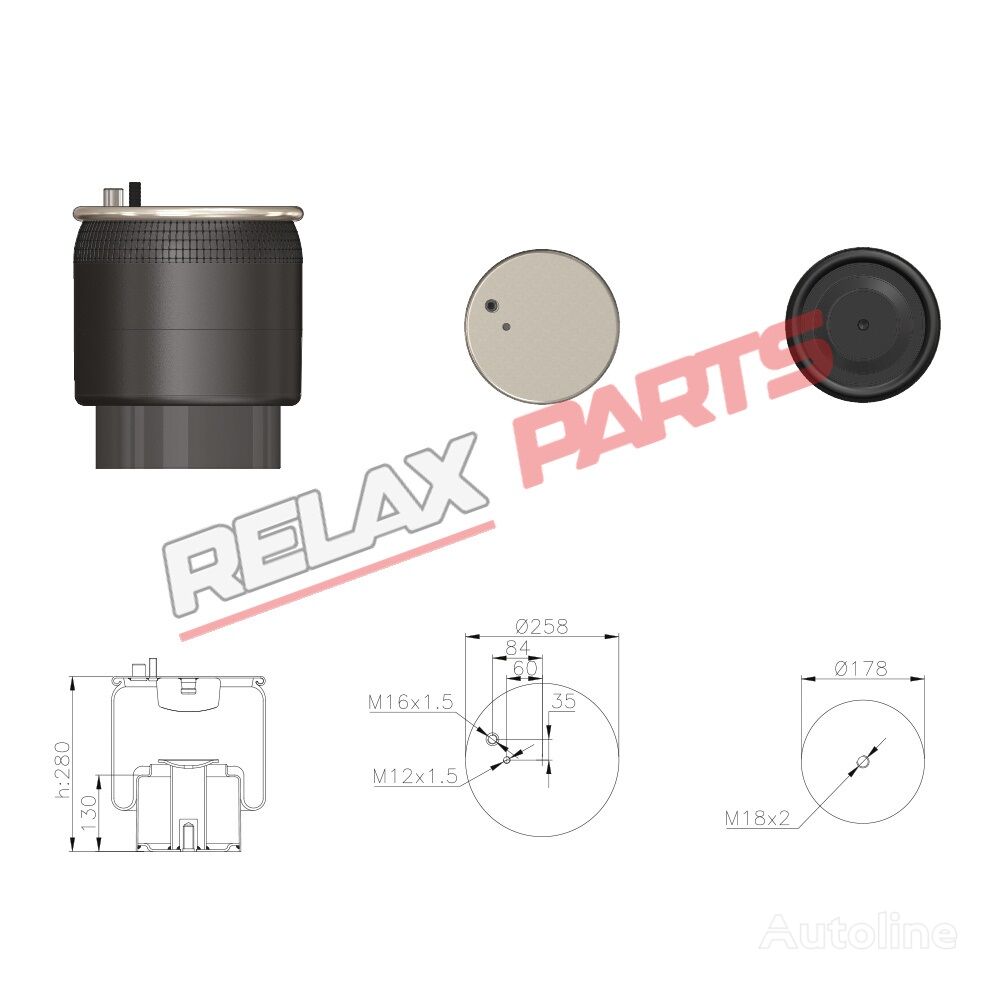 пневмоподушка RelaxParts для тягача MAN 4884-K AIR SPRING