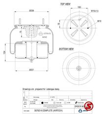 perna aer Volvo Luchtbalg vooras 20554762 pentru camion