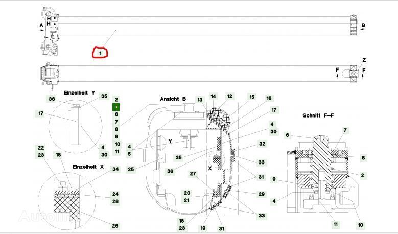 Стрела 915235408 для автокрана Liebherr LTM1050-3.1 - Machineryline