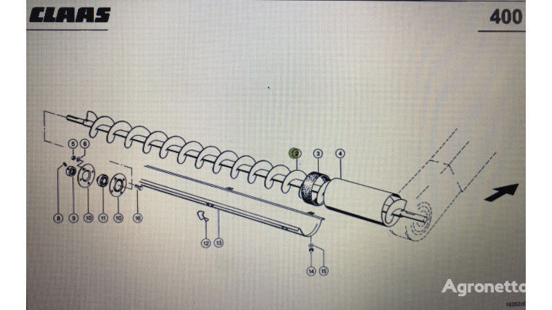 Claas 00 0757 248 1/Claas ślimak/Claas Lexion 580 670 760 780-760 460- 00 auger for Claas  Lexion 580 670 760 780-760 460 440 770 grain harvester