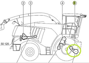 Claas Jaguar keverőcsiga kukorica kombájn-hoz