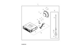 autoradio pour tracteur à roues John Deere 8345R