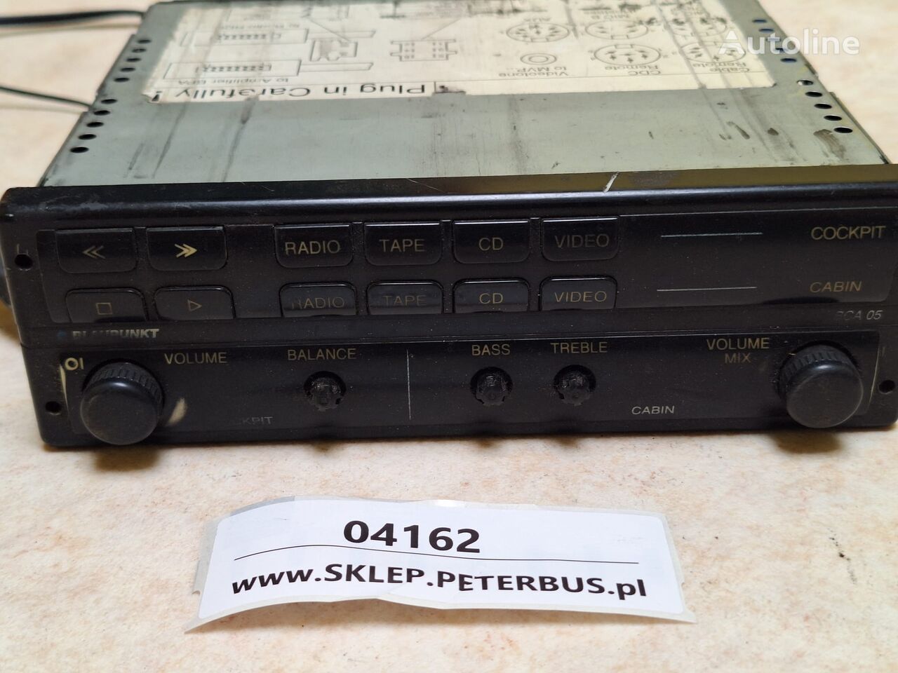 Blaupunkt autoradio for bus