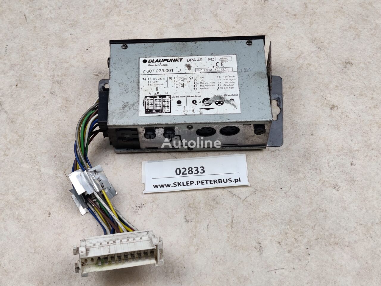 Blaupunkt BPA 49, nr 7 607 273 001 autoradio za autobusa