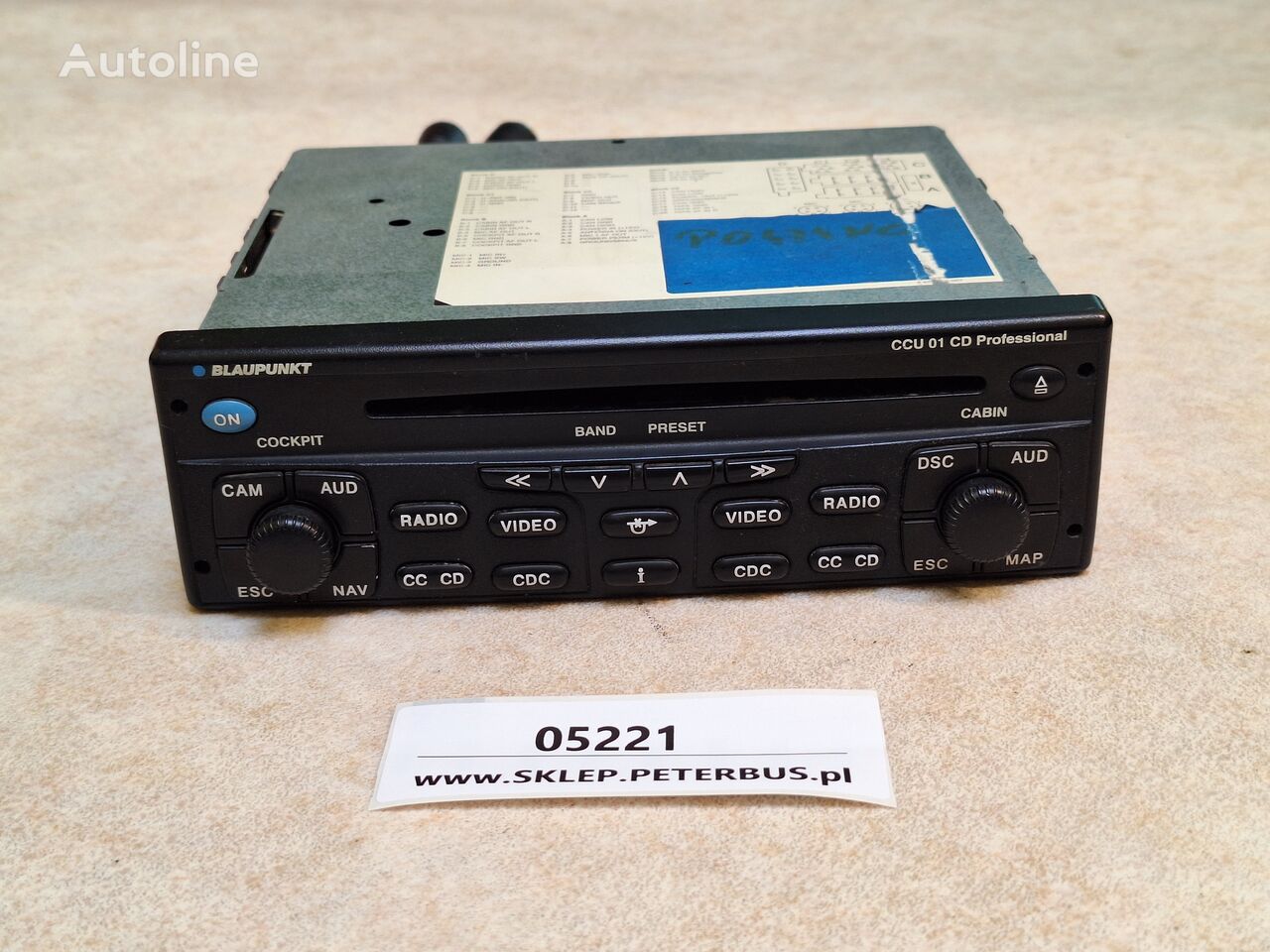 Blaupunkt CCU 01 CD Professional autoradio for bus