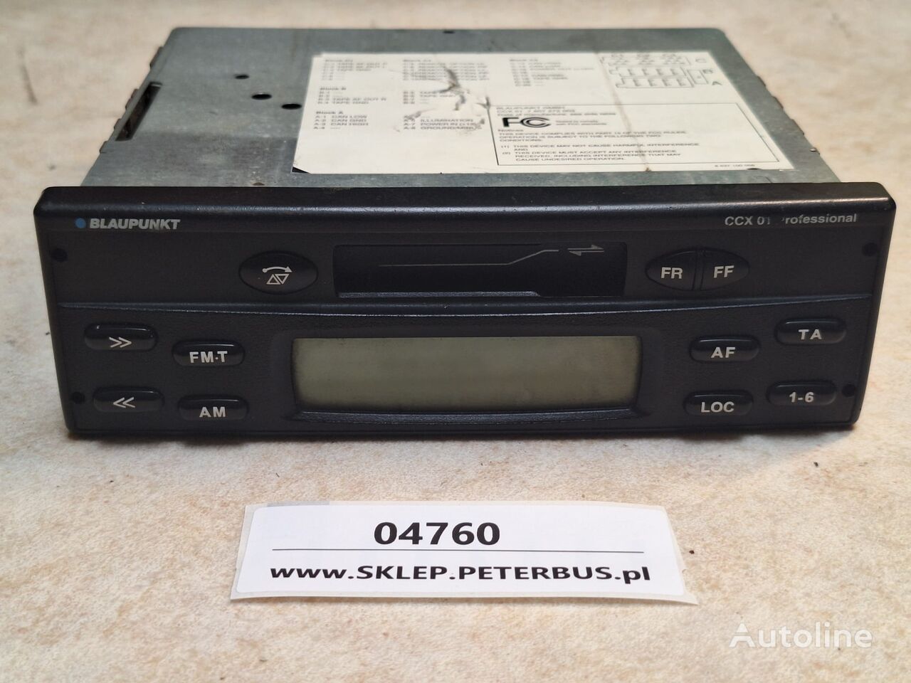 автомагнитола Blaupunkt CCX 01 Professional, nr 7 607 272 003 для автобуса