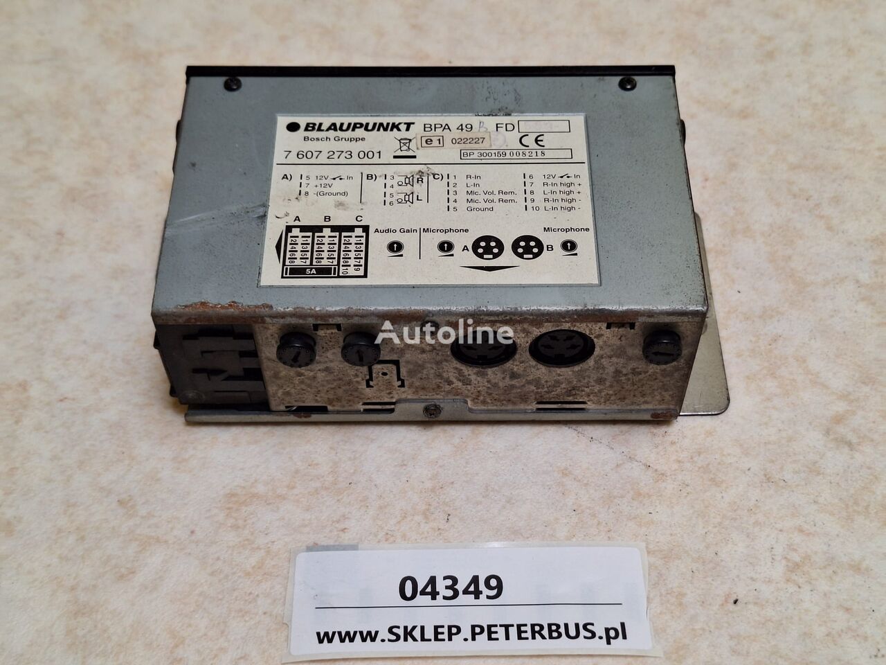 autoradio Blaupunkt Wzmacniacz pour bus