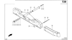 axle for Claas Lexion 560 grain harvester