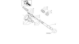 axle for New Holland T6010 T6070  wheel tractor