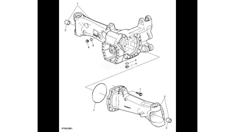 AL175809 as voor John Deere 7530 Premium wielen trekker