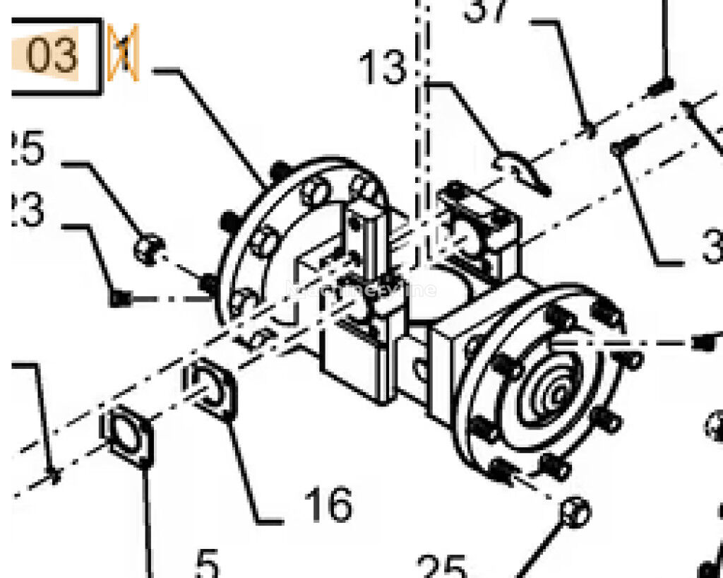 Case 47781629 47781629 axle for PT240 PT240D construction roller - Machineryline