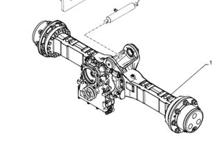 ось Case 48028527 48028527 для экскаватора-погрузчика 21F 121F