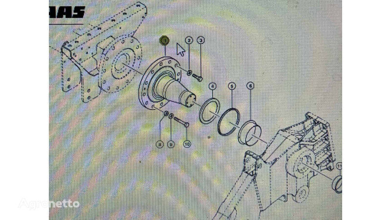 Claas  Lexion 560-540/570/580  leikkuupuimuri Claas gąsienicy 00 akseli