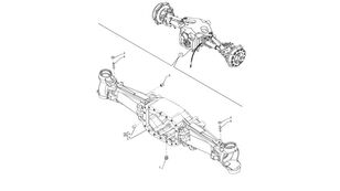 New Holland T6070 Zespół osi 4wd 87633153 87633153 eje para New Holland T6070 tractor de ruedas