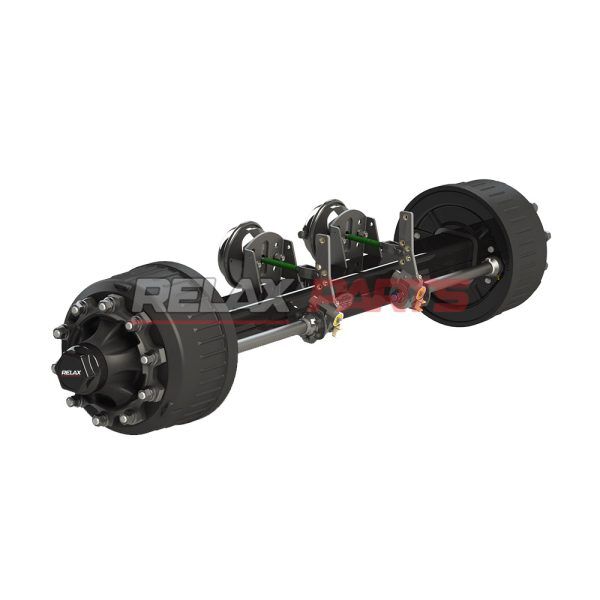 eixo para semi-reboque RelaxParts SEMI TRAILER DRUM AXLE AMERICAN TYPE 12T 13T 14T 16T DIRECTLY FROM MANUFACTURER COMPANY