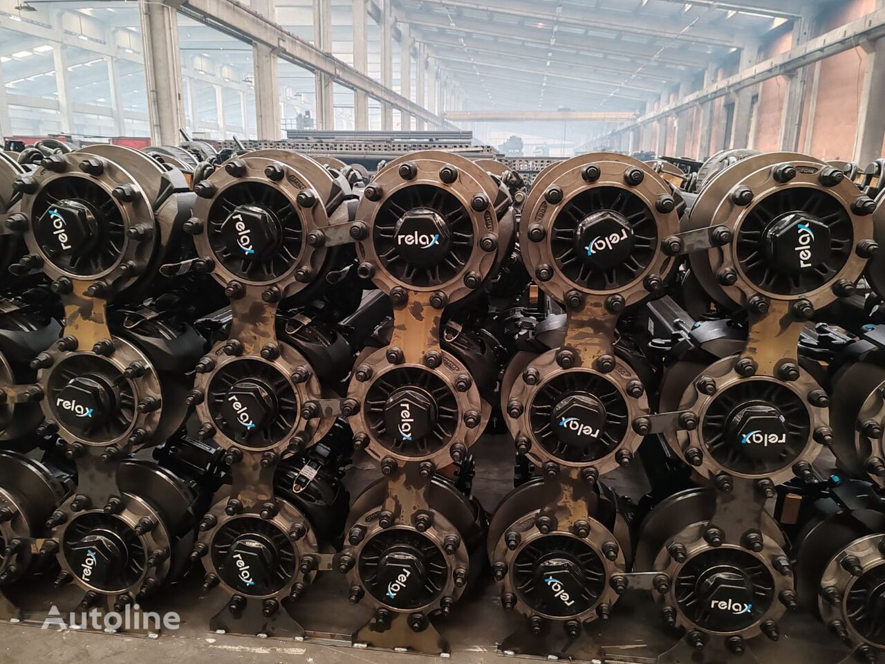 Achse für RelaxParts SEMI TRAILER AXLE DRUM DISC STEERING AXLE GERMAN TYPE 12T 13T 14T 16T DIRECTLY FROM MANUFACTURER COMPANY Auflieger