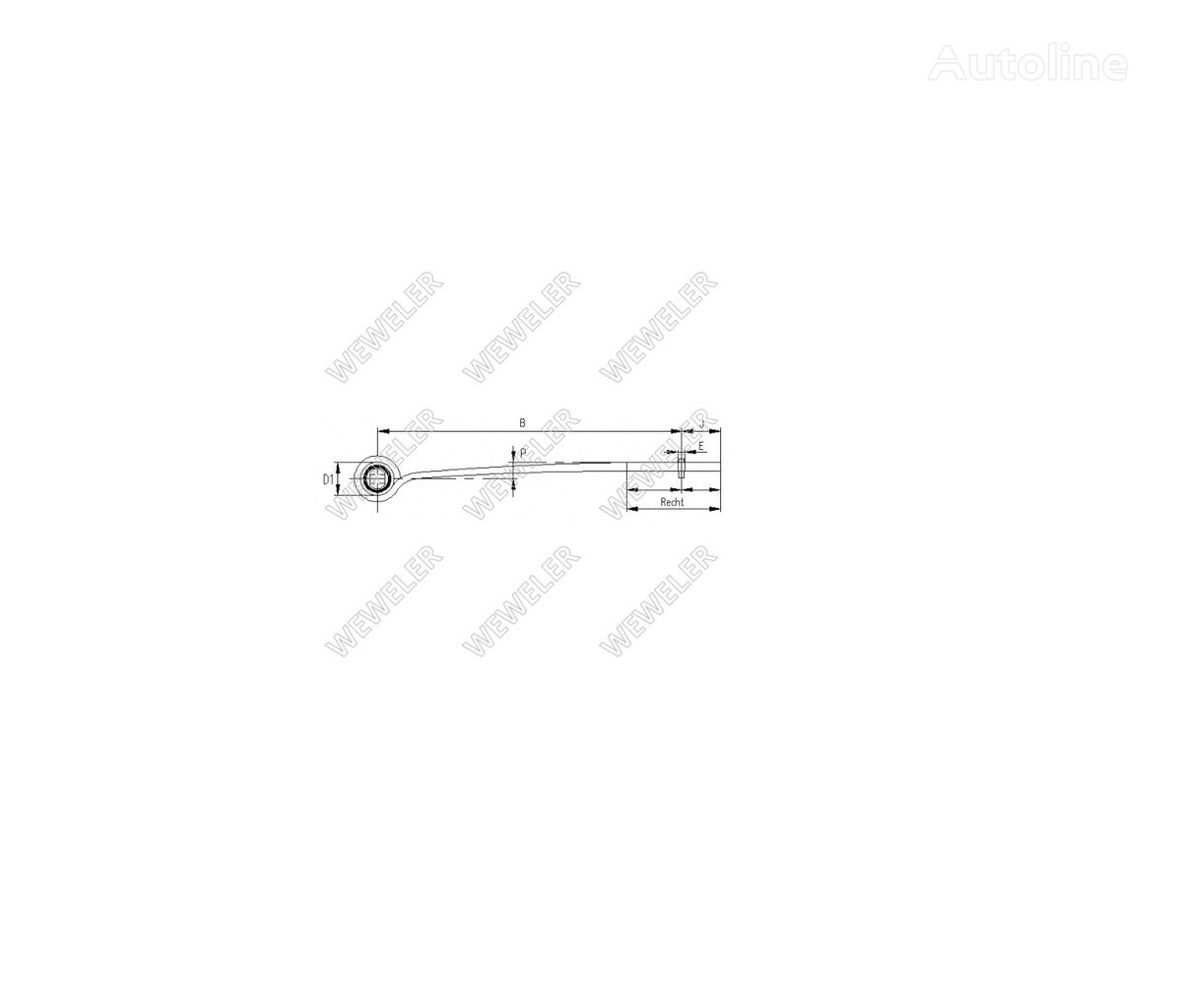 DAF Schomäcker 294310, O.E. 1401333 O.E. beam spring for truck