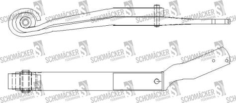 Scania 1769877 beam spring for truck