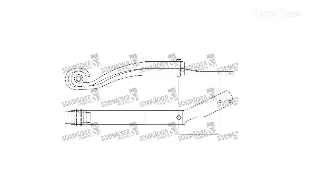 полурессора Scania Schomäcker 90193000 O E 1425509 1425509 для грузовика