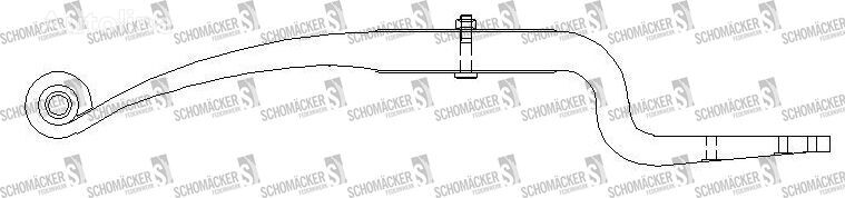 Schmitz Cargobull Schomäcker 266116, O.E. FAG0410190 strålkastarfjäder till semitrailer