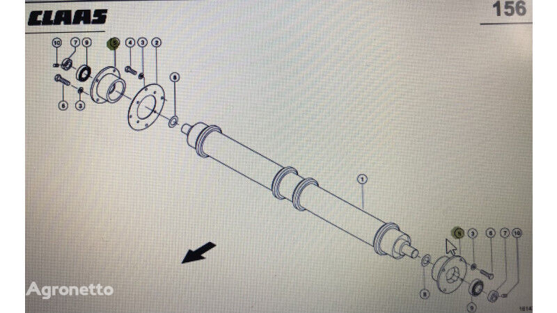 palier 0007675750 pour moissonneuse-batteuse Claas Lexion 580 670-640 750-740