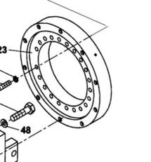 Case 47937498 47937498 lager voor Case DV210 DV213 SV211E SV212 SV212D SV213E SV215E SV216 SV216D SV217E grondwals