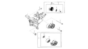 DZ10469 belt tensioner for John Deere 9470RX crawler tractor