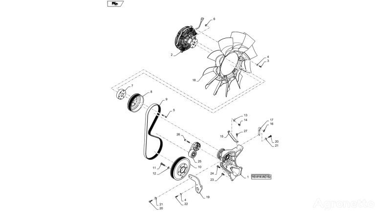 84523942 belt tensioner for New Holland T6090 wheel tractor