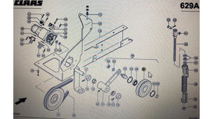 حزام الموتر Claas 00 لـ ماكينة حصادة دراسة Claas Lexion 580