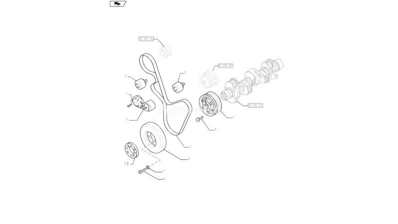 Купить натяжитель ремня New Holland T6090 T6070 Napinacz pasa 504315786 для трактора колесного New Holland T6090 T6070 | Agroline LV Натяжитель ремня New Holland T6090 T6070 Napinacz pasa 504315786 для трактора колесного New Holland T6090 T6070 - Agroline
