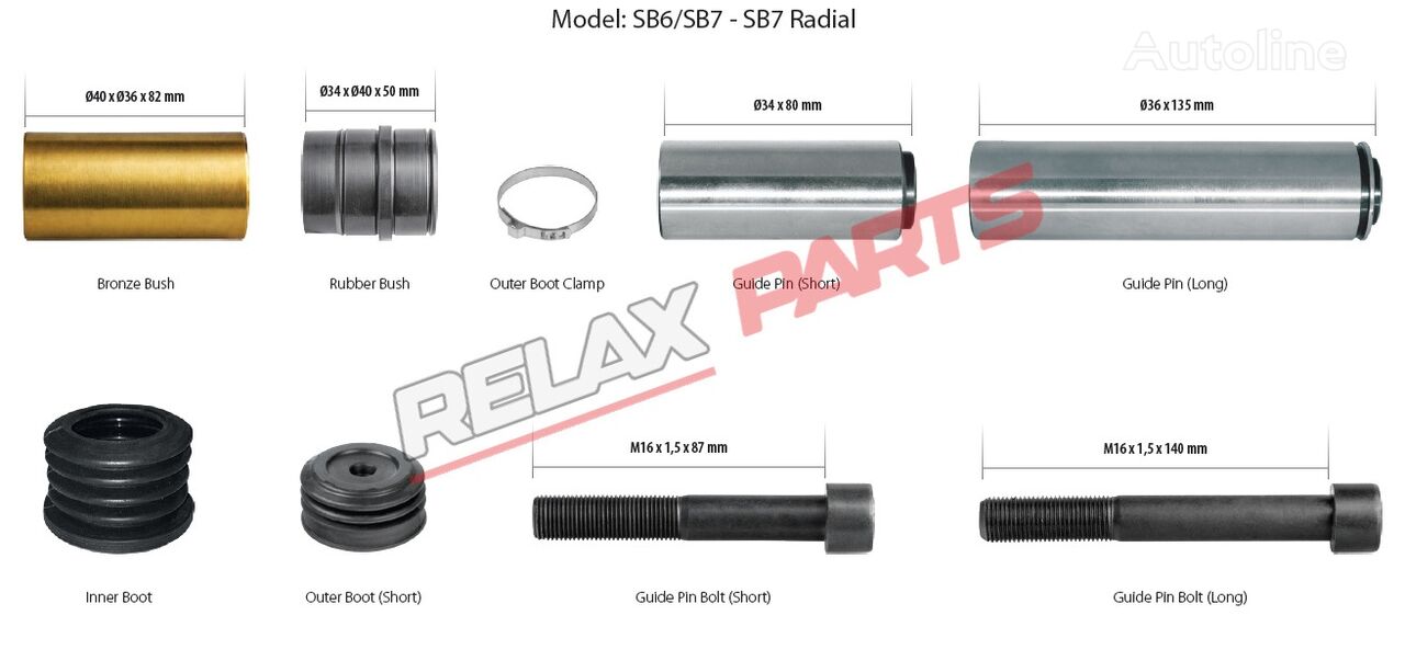 суппорт RelaxParts для полуприцепа Knorr-Bremse SB6/SB7