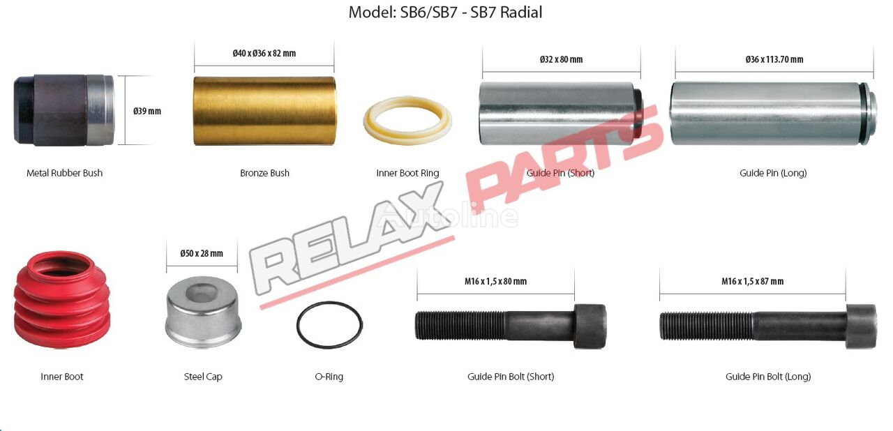 RelaxParts Bremssattel für Knorr-Bremse SB6/SB7 Auflieger