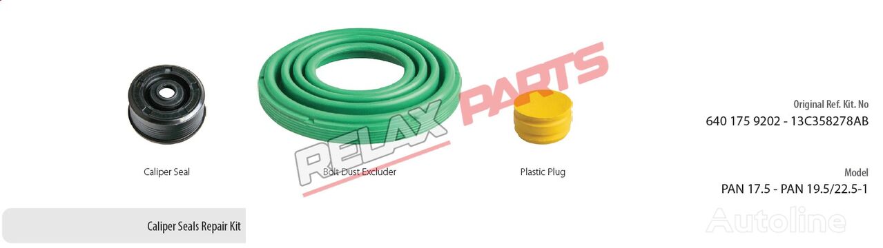 pinça de travão RelaxParts para semi-reboque WABCO PAN 19,5 / 22,5           Caliper Seals Repair Kit