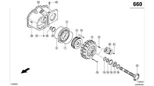 disc frână 0007705970 pentru combină de recoltat cereale Claas Lexion 600  