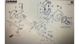 00 bremsetrommel for Claas Quadrant 2200 Advantag ballepresse