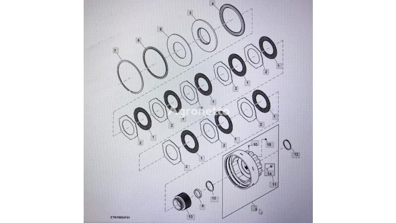 brake drum for John Deere  8345R  8245R 8270R 8320R 837