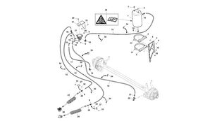 CC107173 Bremsschlauch für John Deere 960 Grubber