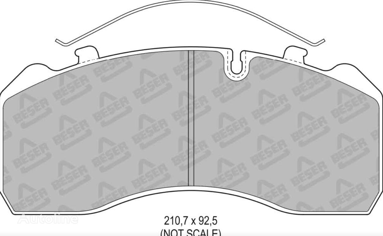спирачна лента Beşer 29093 за камион Mercedes-Benz MERCEDES ATEGO ÖN BALATA