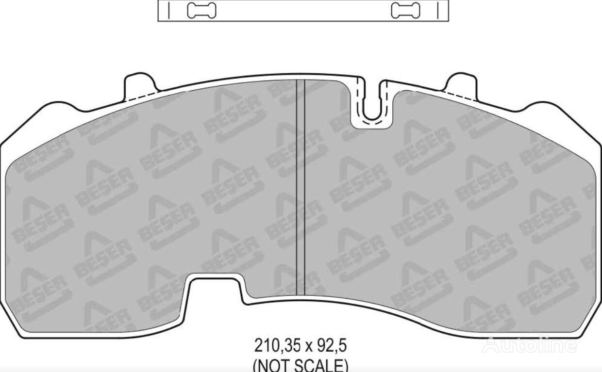 Beser 098102930 brake lining for BPW MERCEDES ATEGO BPW ÇELTİKLİ ÖN FREN BALATA truck