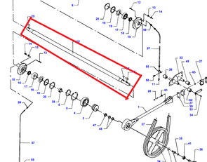 тормозной вал AGCO D28480266 для зерноуборочного комбайна Massey Ferguson D28480266