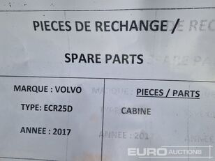 Купить кабину для мини-экскаватора Volvo ECR 25D - Изображение 8 | Machineryline UZ Кабина для мини-экскаватора Volvo ECR 25D | Изображение 8 - Machineryline