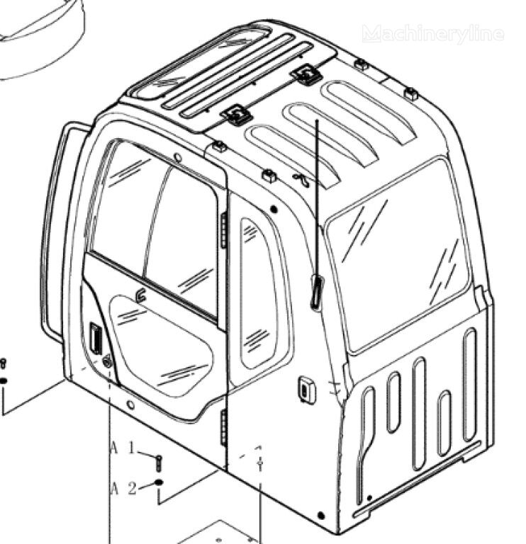 cabine New Holland YN02C00134P1 YN02C00134P1 pour excavateur New Holland E135b E175B E195B E215B E245B E265B