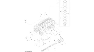 camshaft for John Deere 8345R wheel tractor