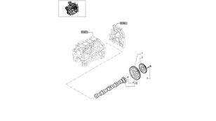 engrenagem de árvore de cames 2855146 para trator de rodas New Holland T6010 T6090 T6070 T7230