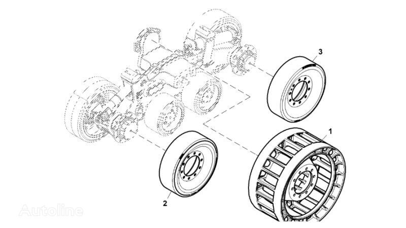 каток поддерживающий RE581209 для трактора гусеничного John Deere 9470RX