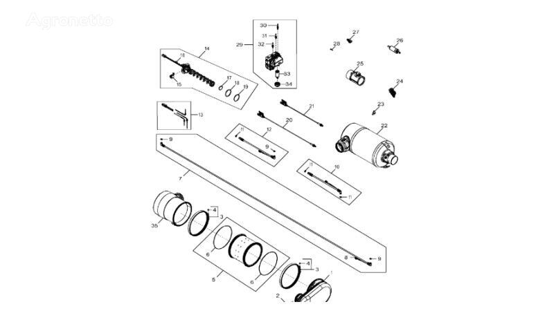 catalyseur DZ101396 pour tracteur à chenilles John Deere 9470RX