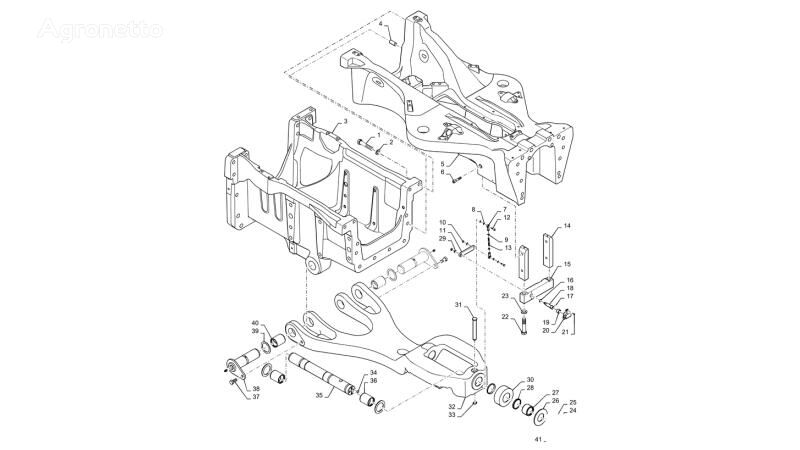 84474482 rāmis paredzēts New Holland T6090 T6070 riteņtraktora