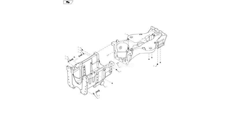 84339258 chassis for New Holland T6090 hjul traktor